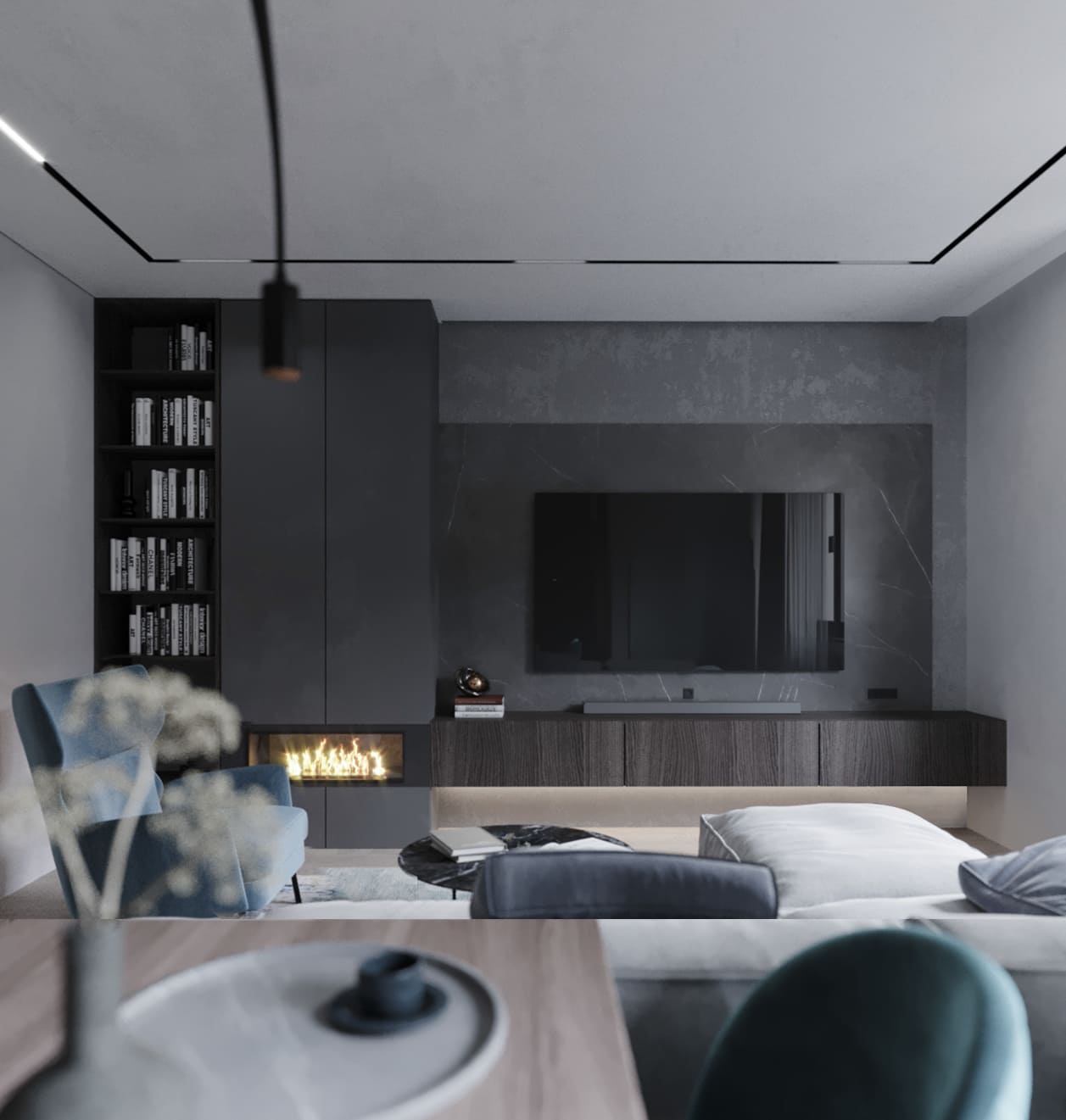 Master Suite Moscow — living room bird's eye view